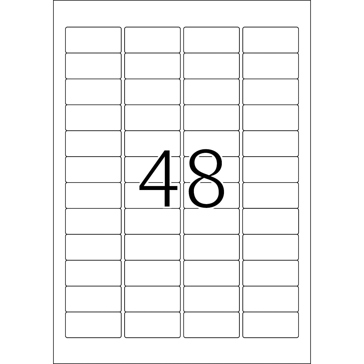 HERMA Special Inkjet, A4 - 45,7 x 21,2 mm, weiß
