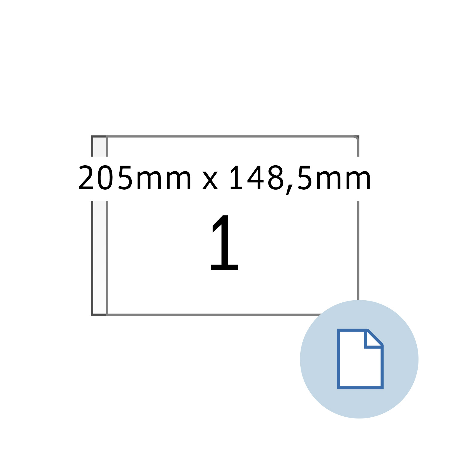 Data-Print, Etiketten, A4 weiss, 147 x 205, DIN A5