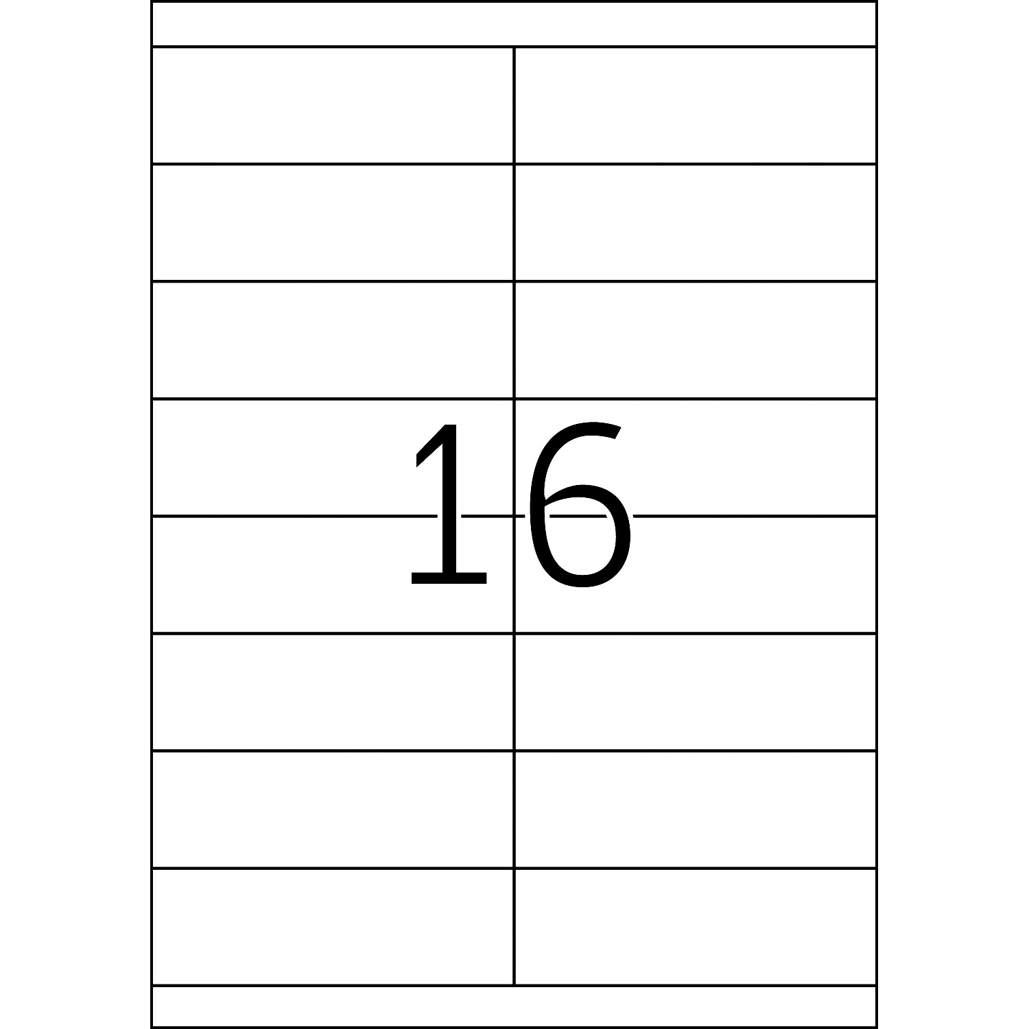 HERMA Etiketten, A4 - 105,0 x 33,8 mm, 100 Blatt, weiß