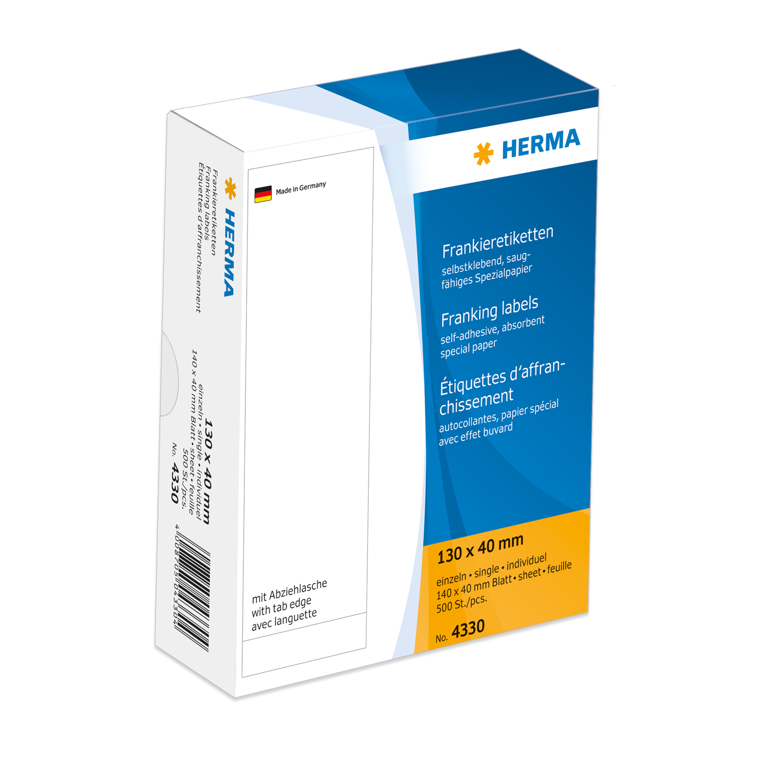 Frankier-Etiketten 130 x 40 mm