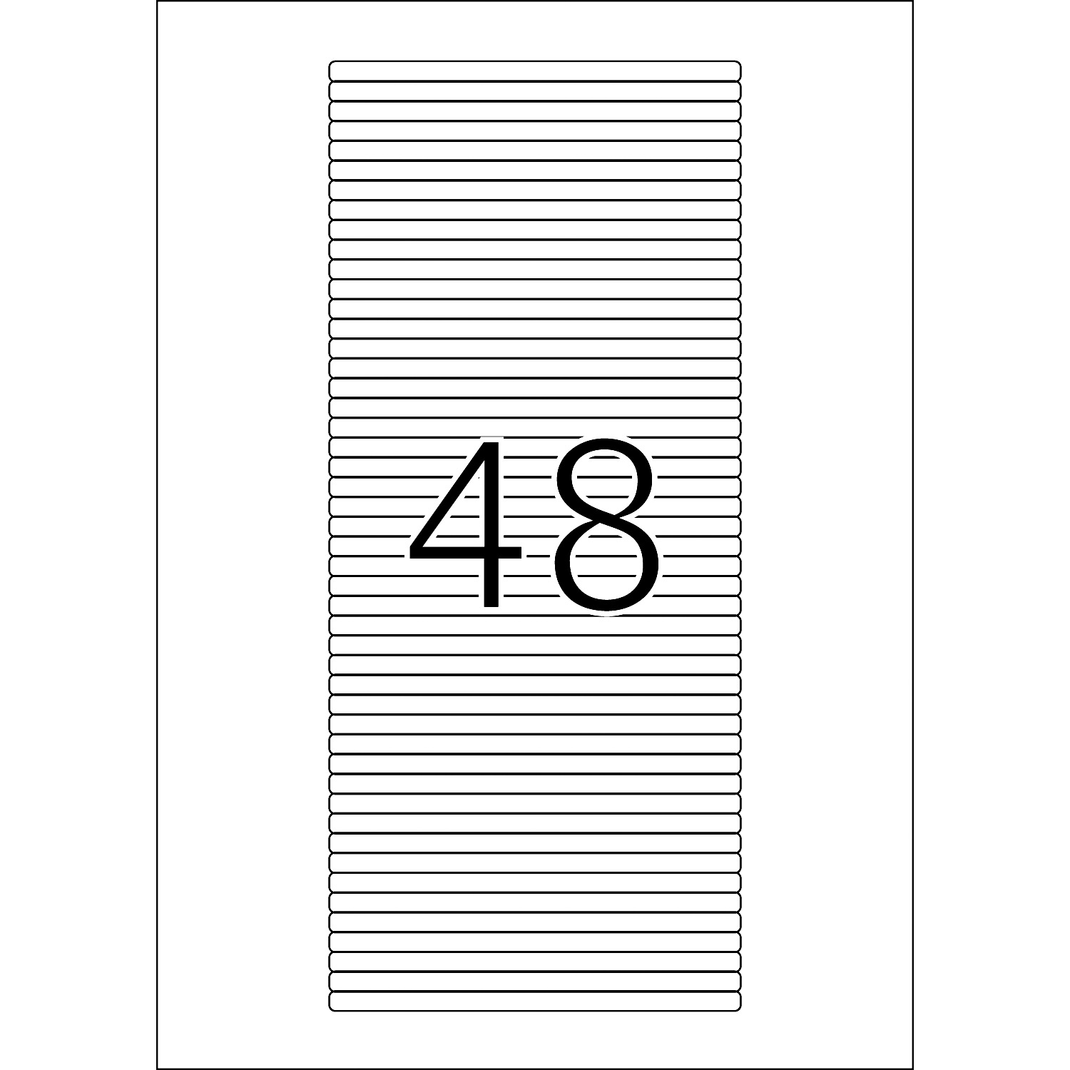 HERMA Etiketten, A4 - 114,3 x 5,5 mm, 25 Blatt, weiß, CD-Cover-Etiketten