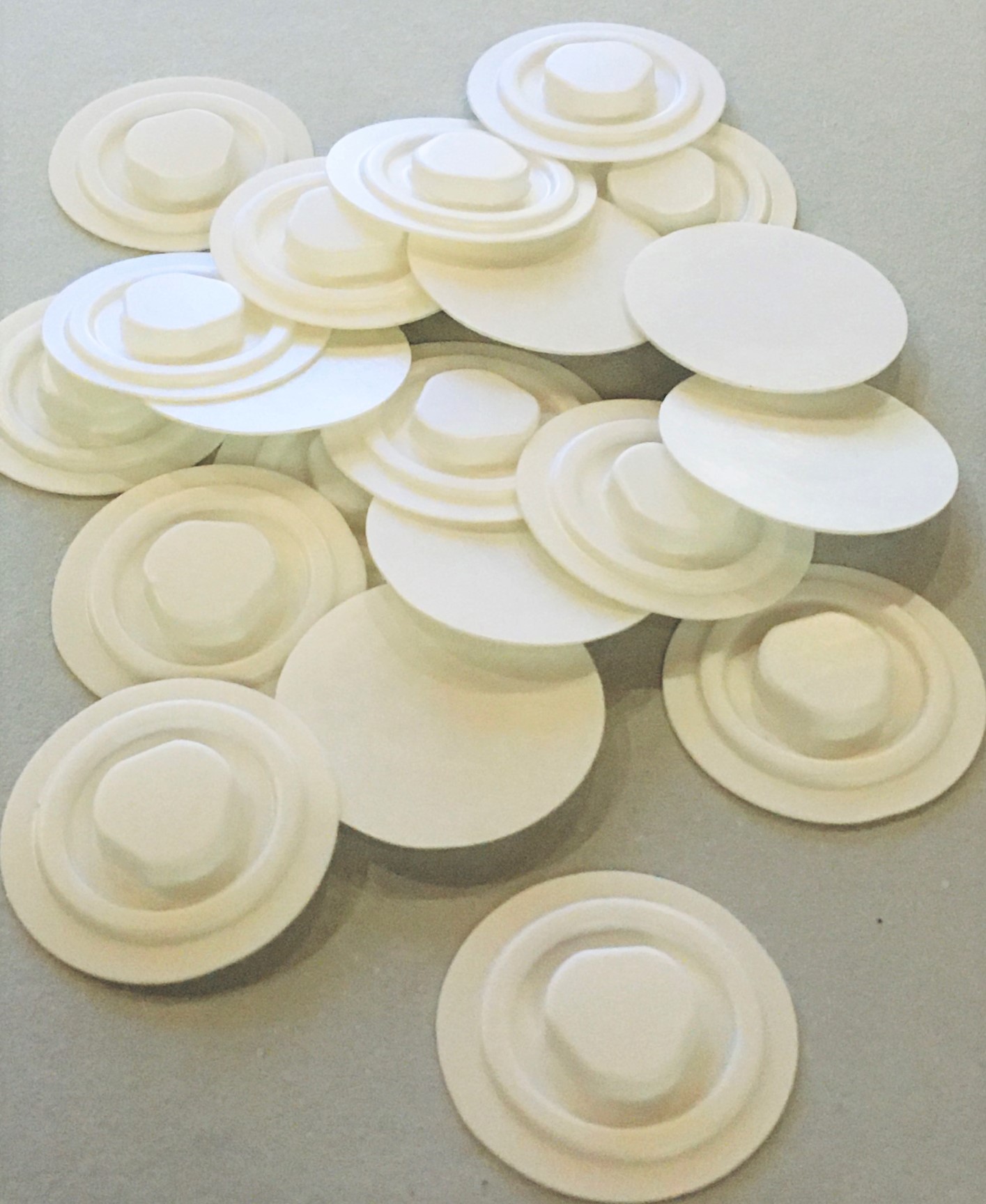 CD, DVD, Blu-Ray - Clips, weiß