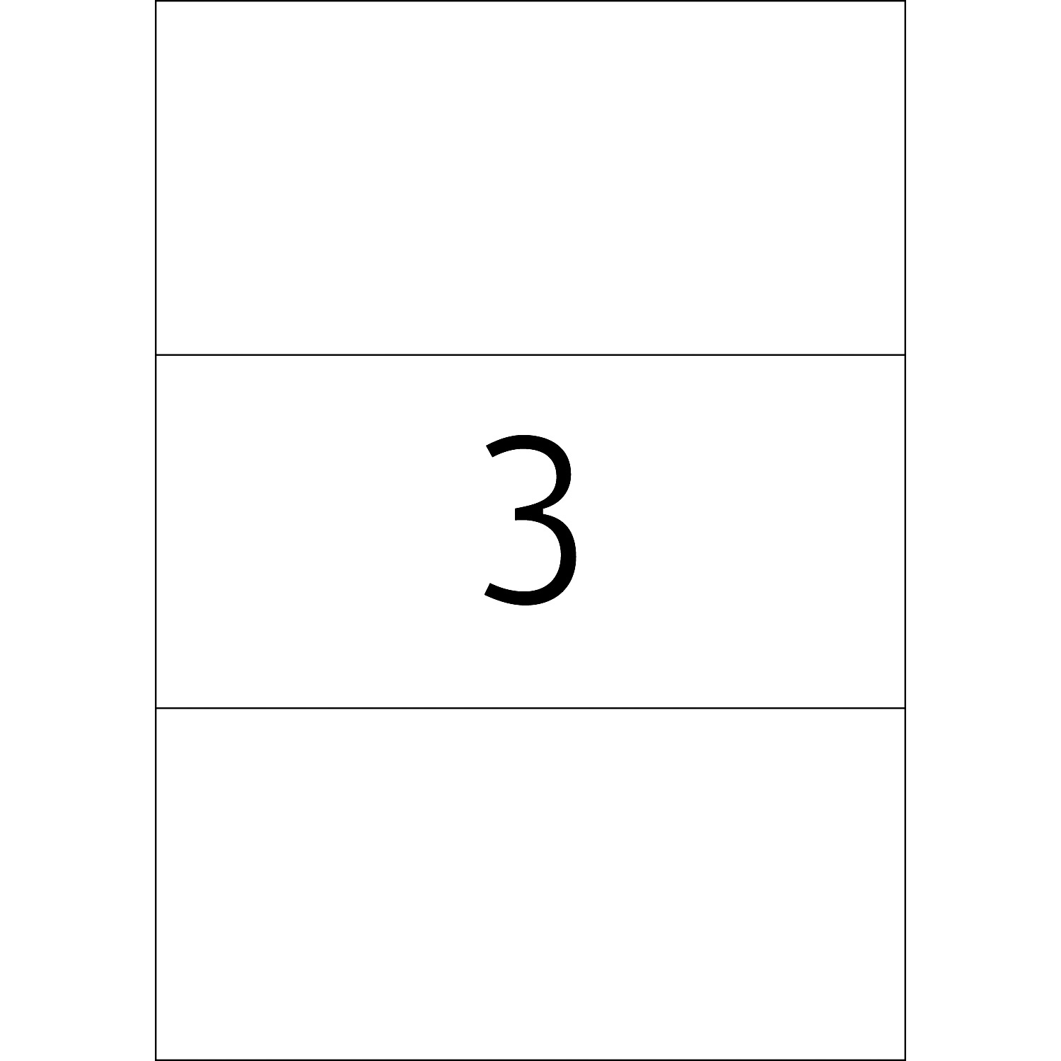 HERMA Etiketten, A4 - 210,0 x 99,0 mm, 100 Blatt, weiß