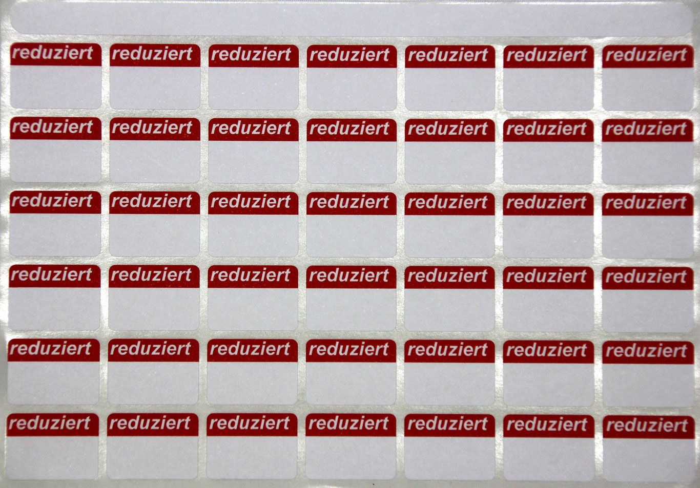 Preisetikett "reduziert",  22 x 16 mm, ohne Preiseindruck