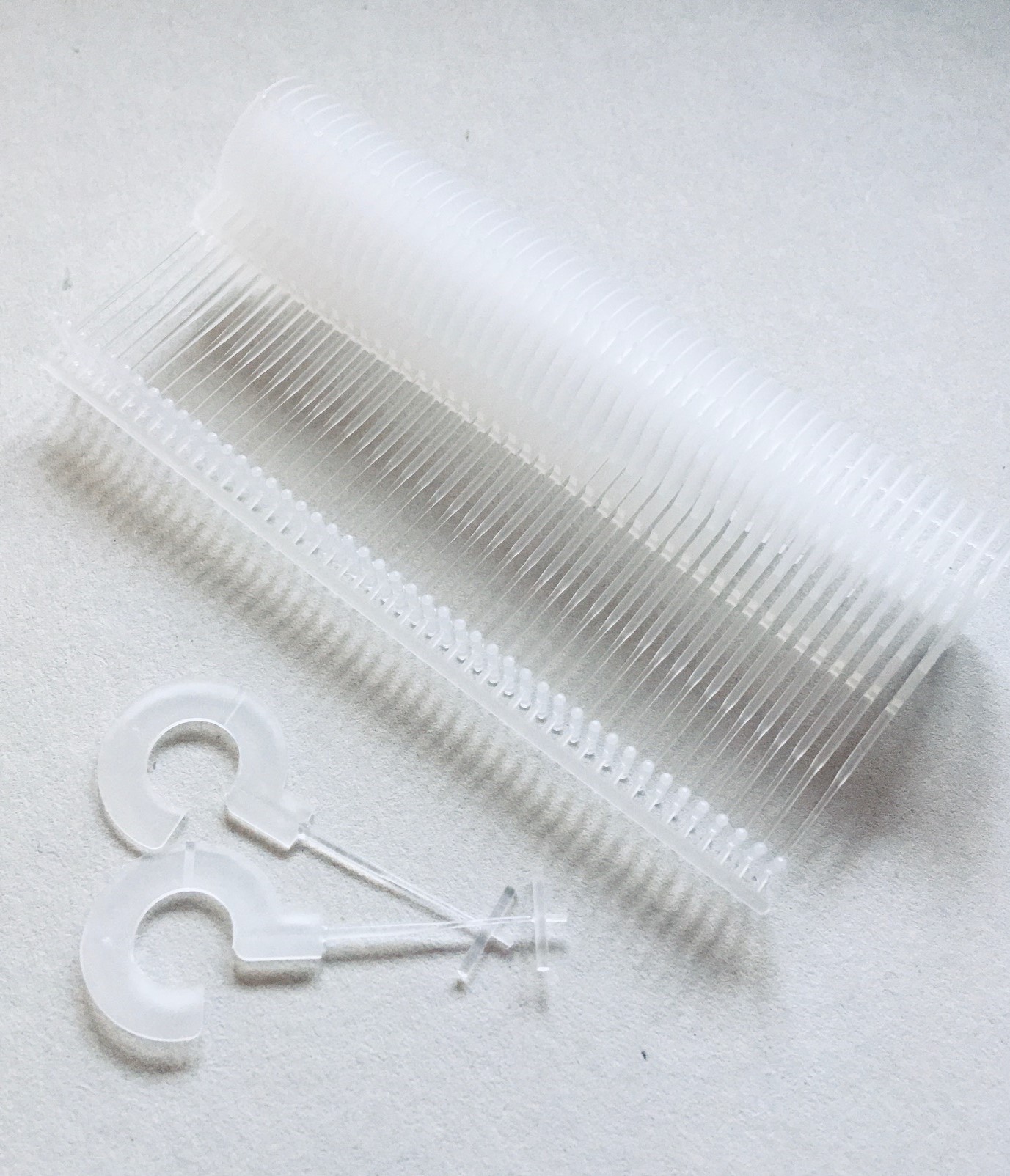 Display-Haken, 19 mm, Kunststoff transparent