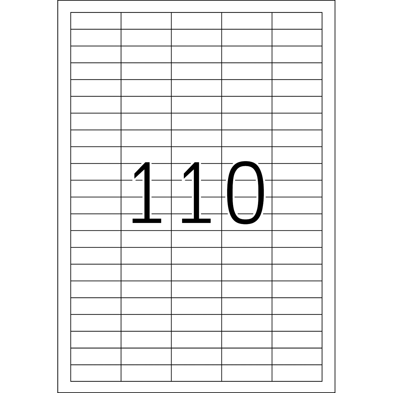 HERMA Etiketten, A4 - 38,1 x 12,7 mm, 25 Blatt, weiß, Movables ®, ablösbar