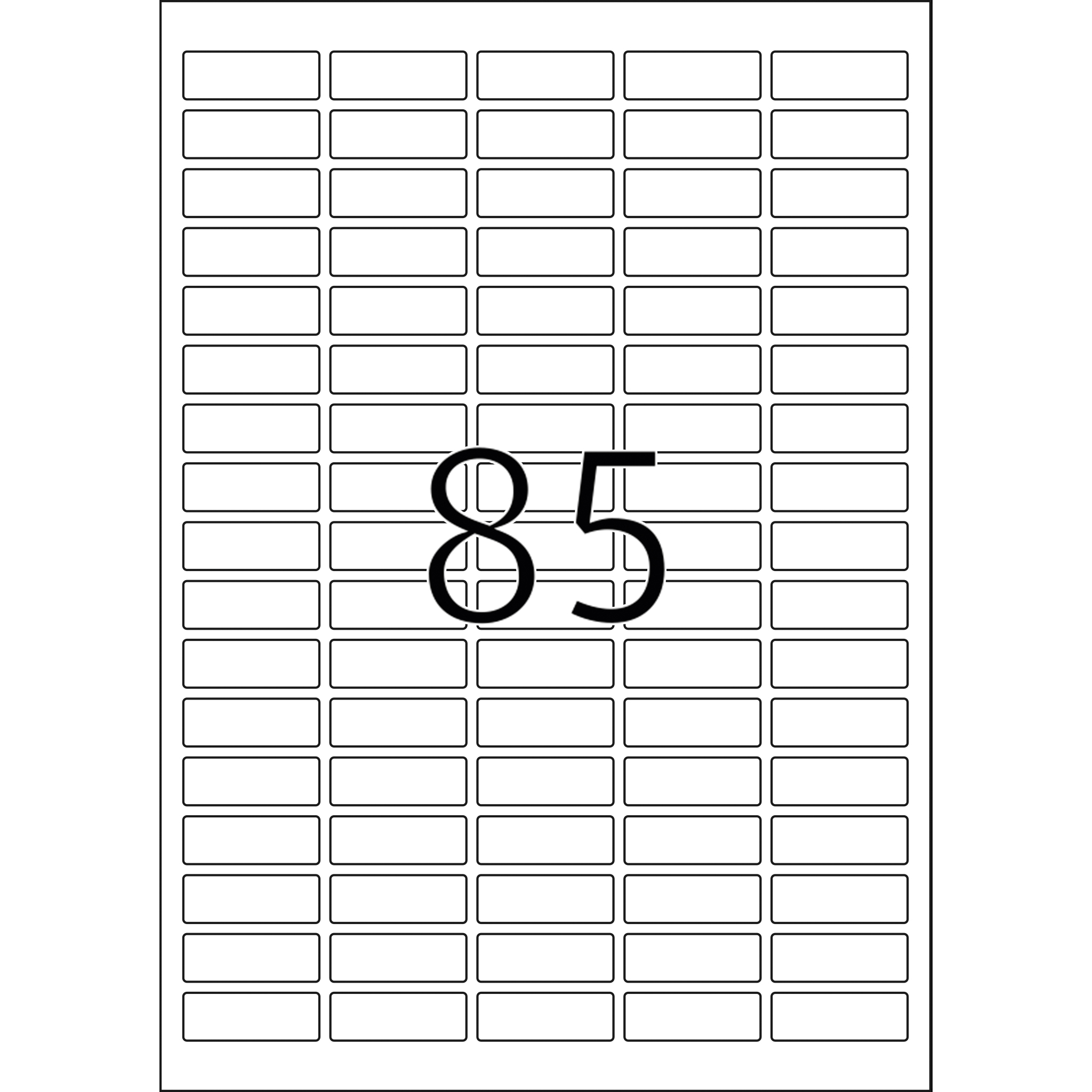 HERMA Etiketten, A4 - 37,0 x 13,0 mm, 25 Blatt, weiß