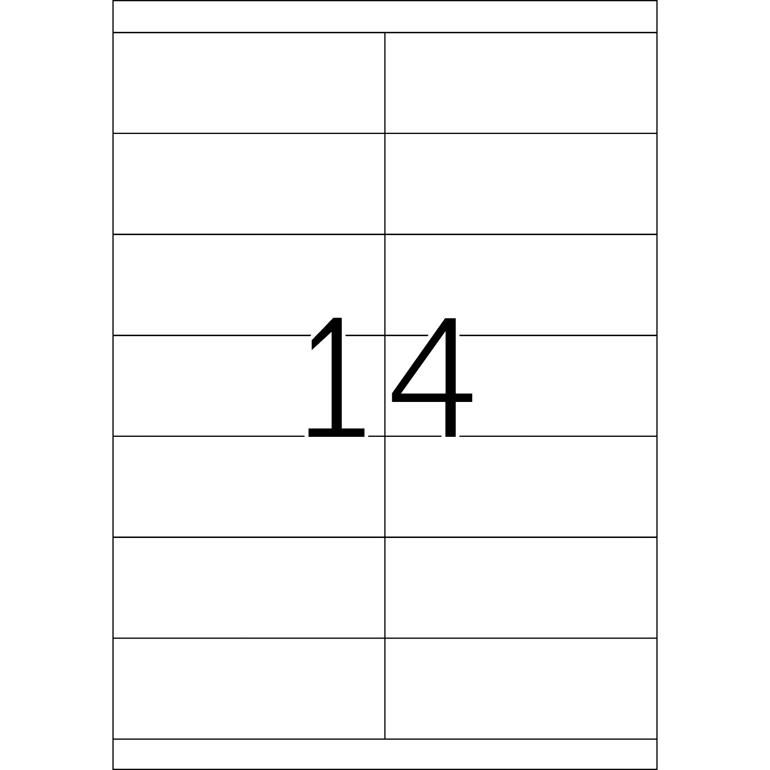 HERMA Etiketten, A4 - 105,0 x 39,0 mm, 100 Blatt, weiß