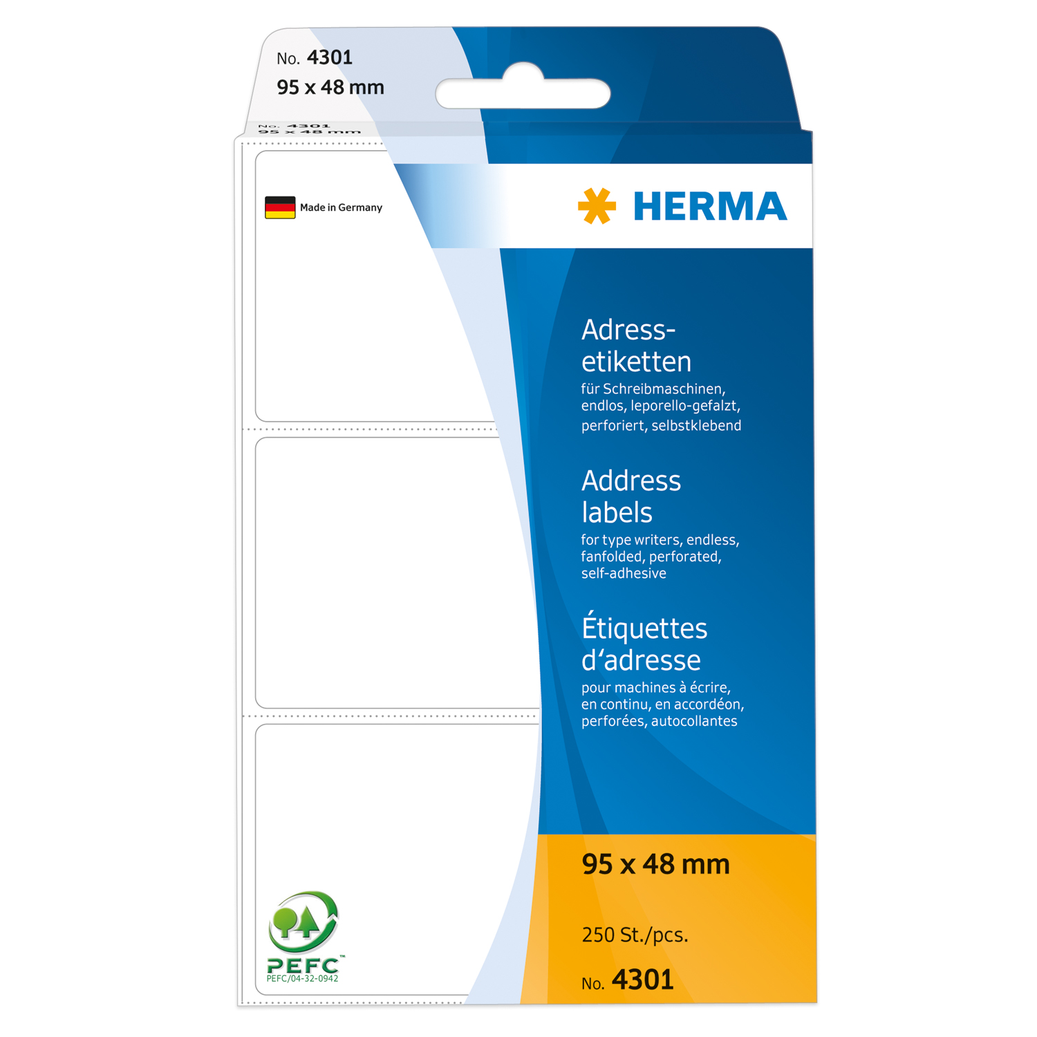 Adress-Etiketten 95 x 48 mm