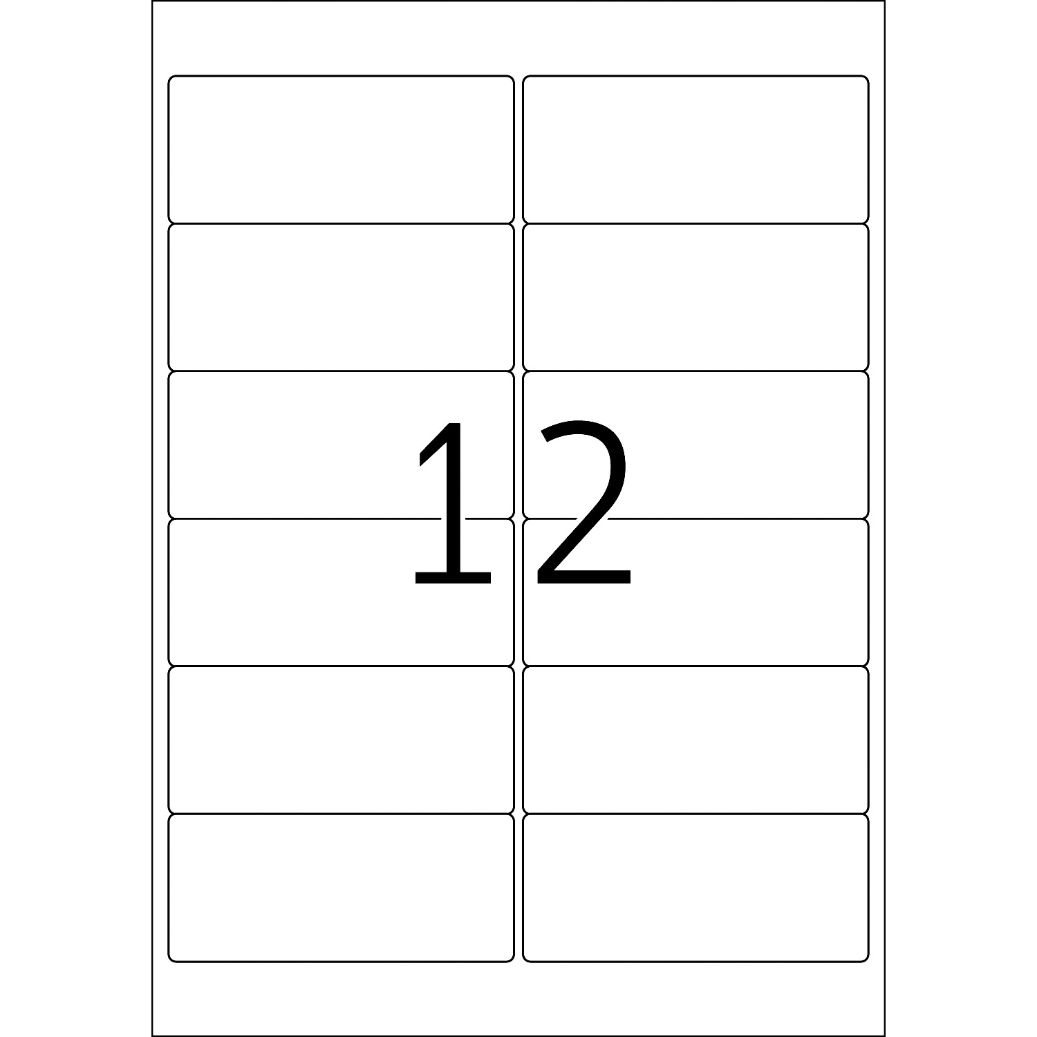 HERMA Etiketten, A4 - 99,1 x 42,3 mm, 25 Blatt, weiß, Movables ®, ablösbar