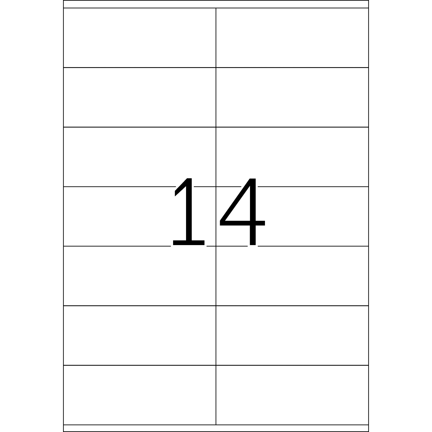 HERMA Etiketten, A4 - 105,0 x 41,0 mm, 100 Blatt, weiß