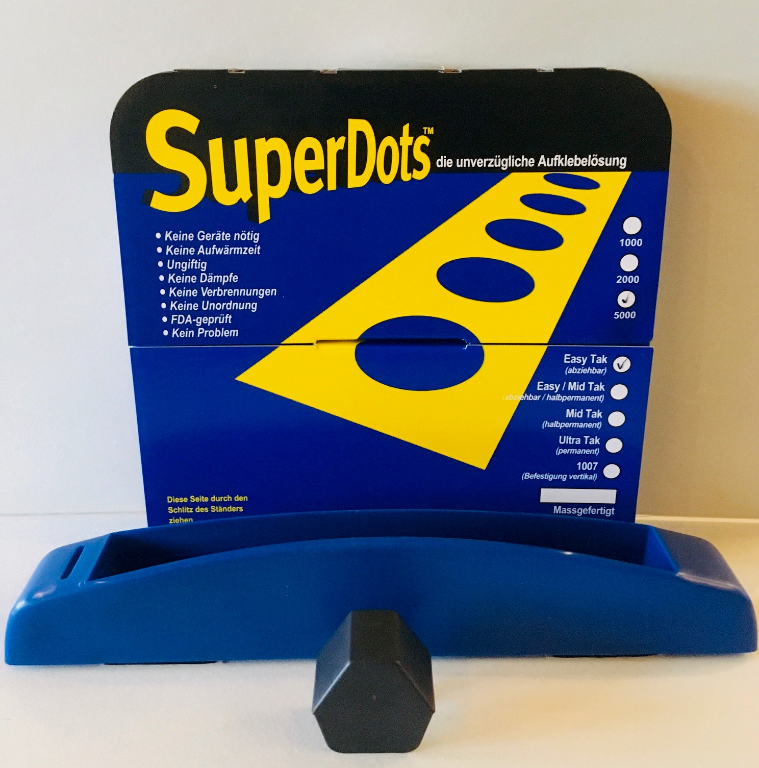 Super Dots Silikon Klebepunkte, Easy/Mid-Tak - abziehbar/halbpermanent