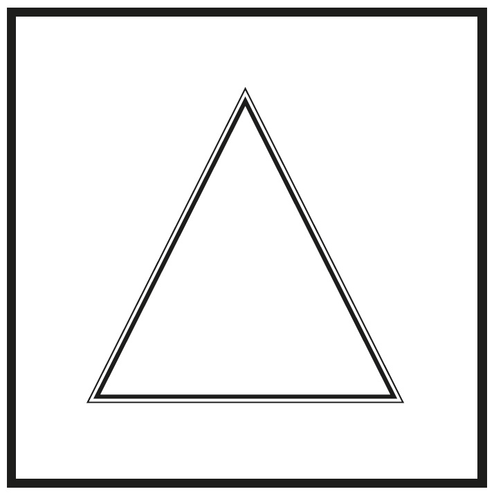 Taktile Warnsymbole für Sehbehinderte - EN ISO 11683, 30 x 30 mm, Aufkleber transparent