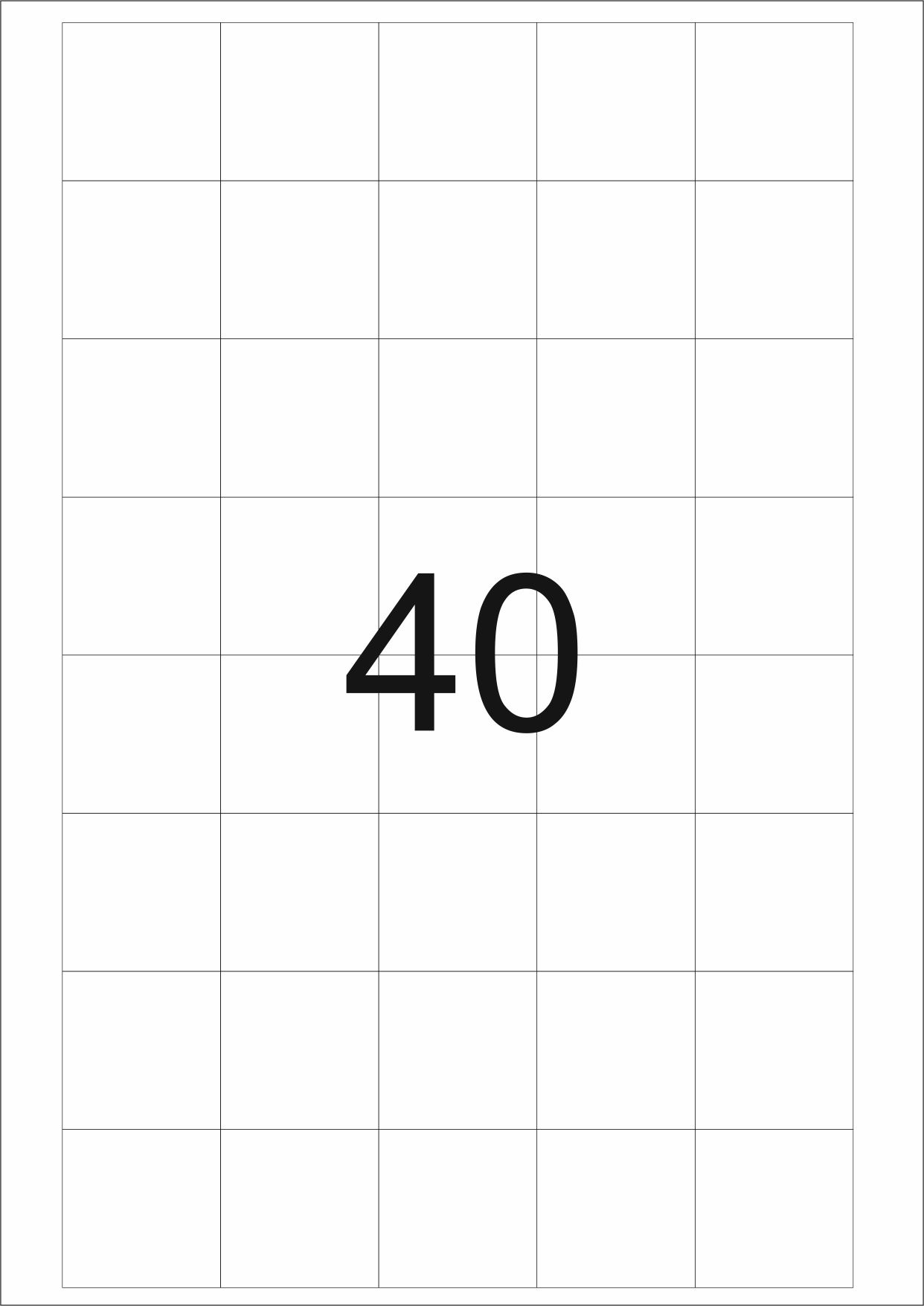 eza-print - A4, weiß - 36,0 x 36,0 mm,  500 Blatt
