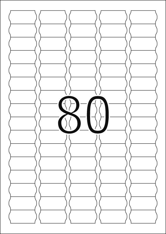 HERMA Etiketten, A4 - 35,6 x 16,9 mm, Sonderform, 25 Blatt, weiß, Movables ®, ablösbar