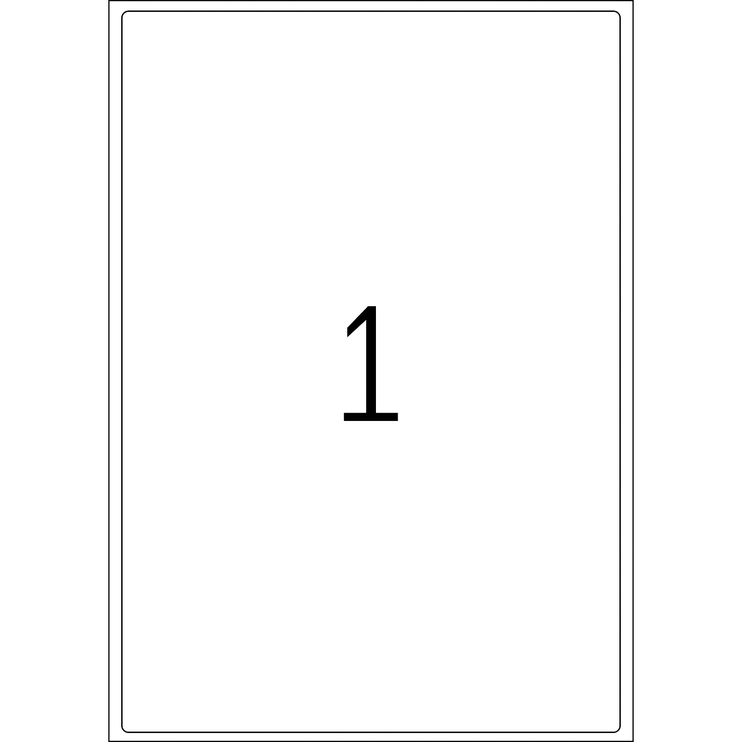 HERMA Etiketten, A4 - 199,6 x 289,1 mm, 100 Blatt, weiß