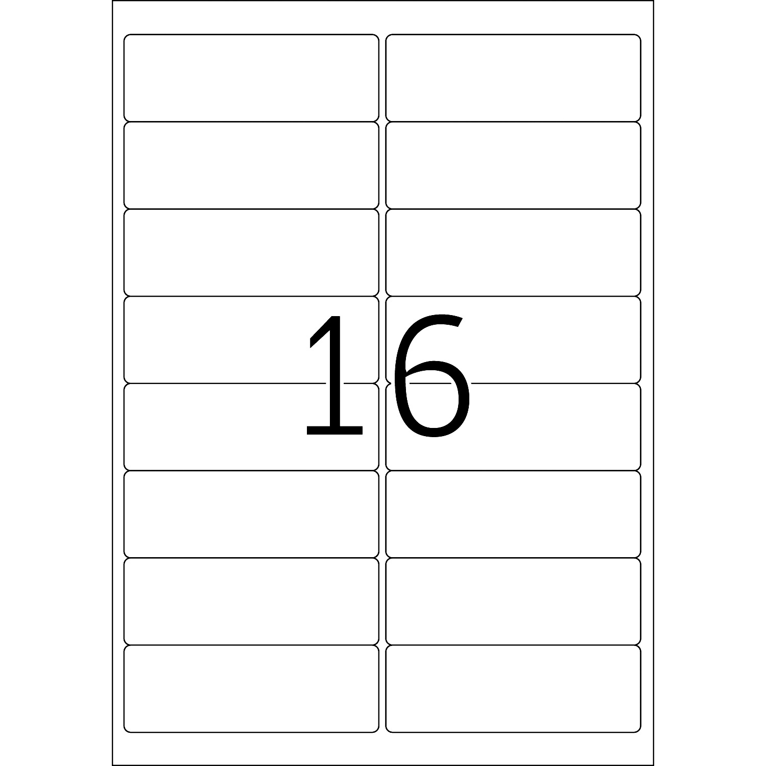 HERMA Etiketten, A4 - 99,1 x 33,8 mm, 100 Blatt, naturweiß, Recyclingpapier