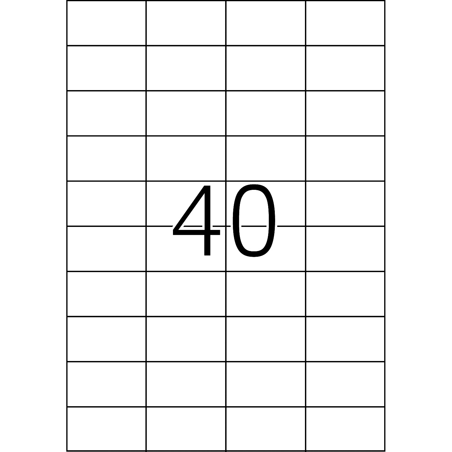 HERMA Etiketten, A4 - 52,5 x 29,7 mm, 100 Blatt, weiß