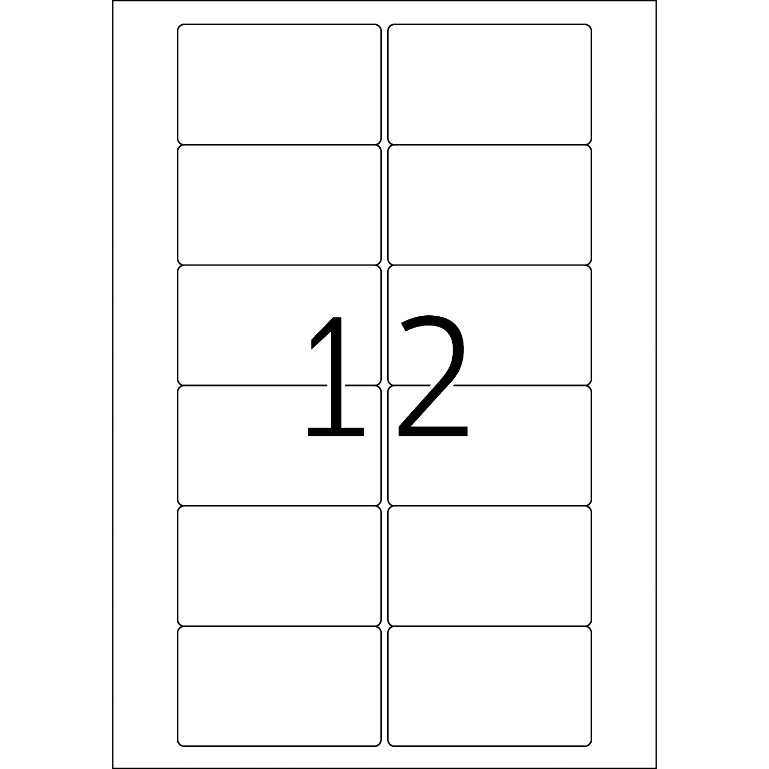 HERMA Etiketten, A4 - 78,7 x 46,6 mm, 25 Blatt, weiß, Video-Etiketten