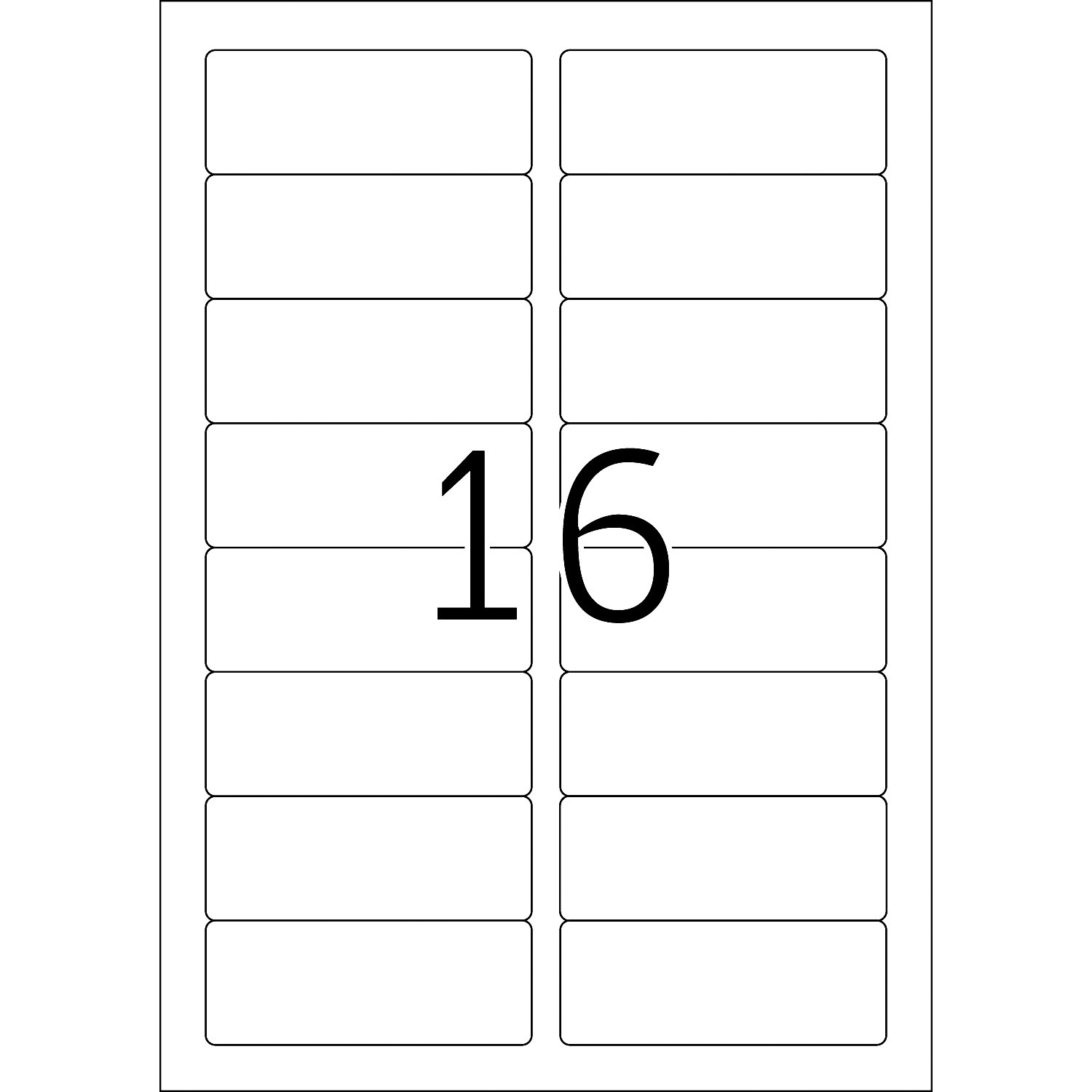 HERMA Etiketten, A4 - 88,9 x 33,8 mm, 100 Blatt, weiß