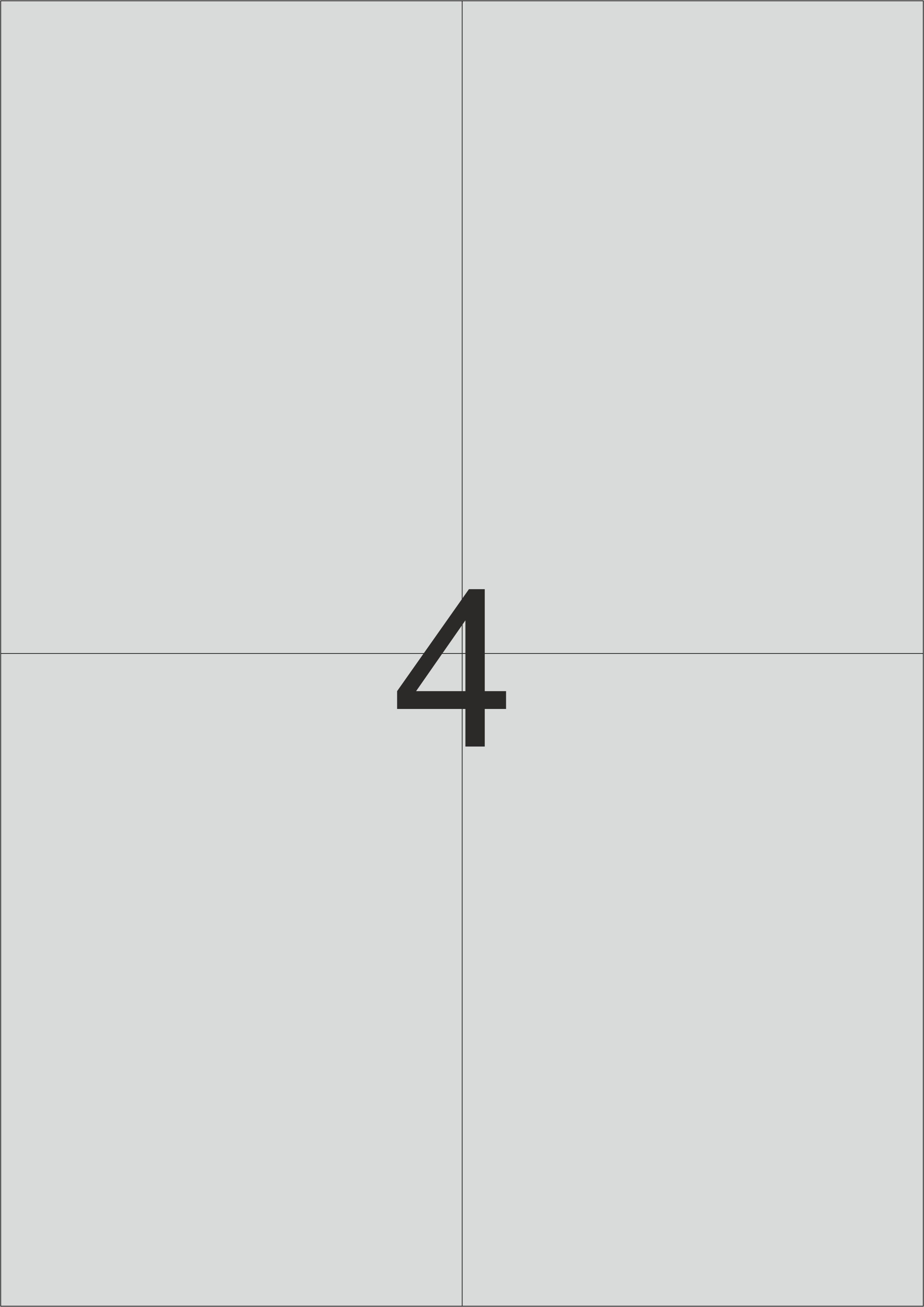 HERMA Etiketten, A4 - 105,0 x 148,0 mm, silber matt, Polyesterfolie