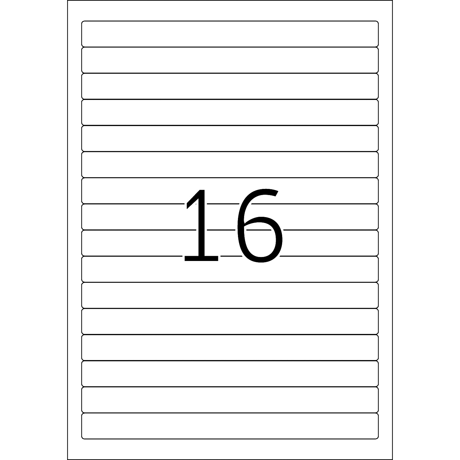 HERMA Etiketten, A4 - 192,0 x 16,9 mm, kurze Ordnerrücken, schmal, weiß