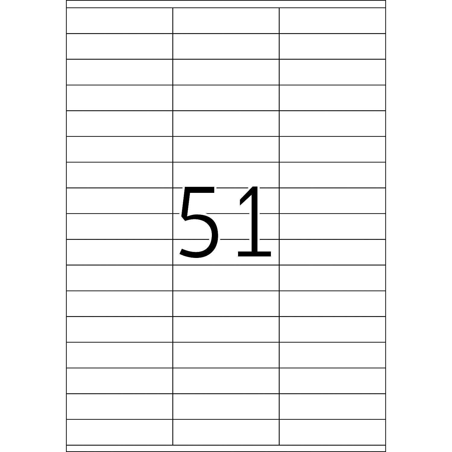 HERMA Etiketten, A4 - 70,0 x 16,9 mm, 100 Blatt, weiß