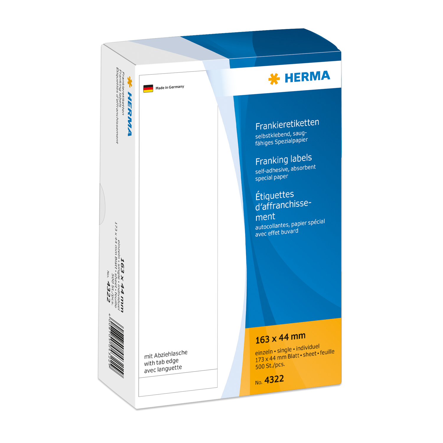 Frankier-Etiketten 163 x 44 mm