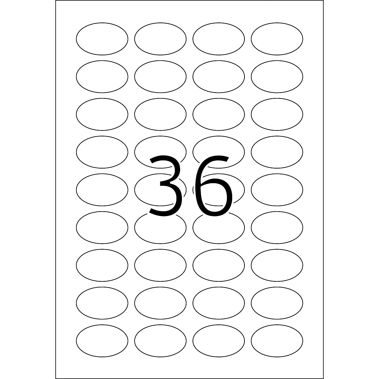 HERMA Etiketten, A4 - 40,6 x 25,4 mm, 25 Blatt, oval, weiß, Movables ®, ablösbar