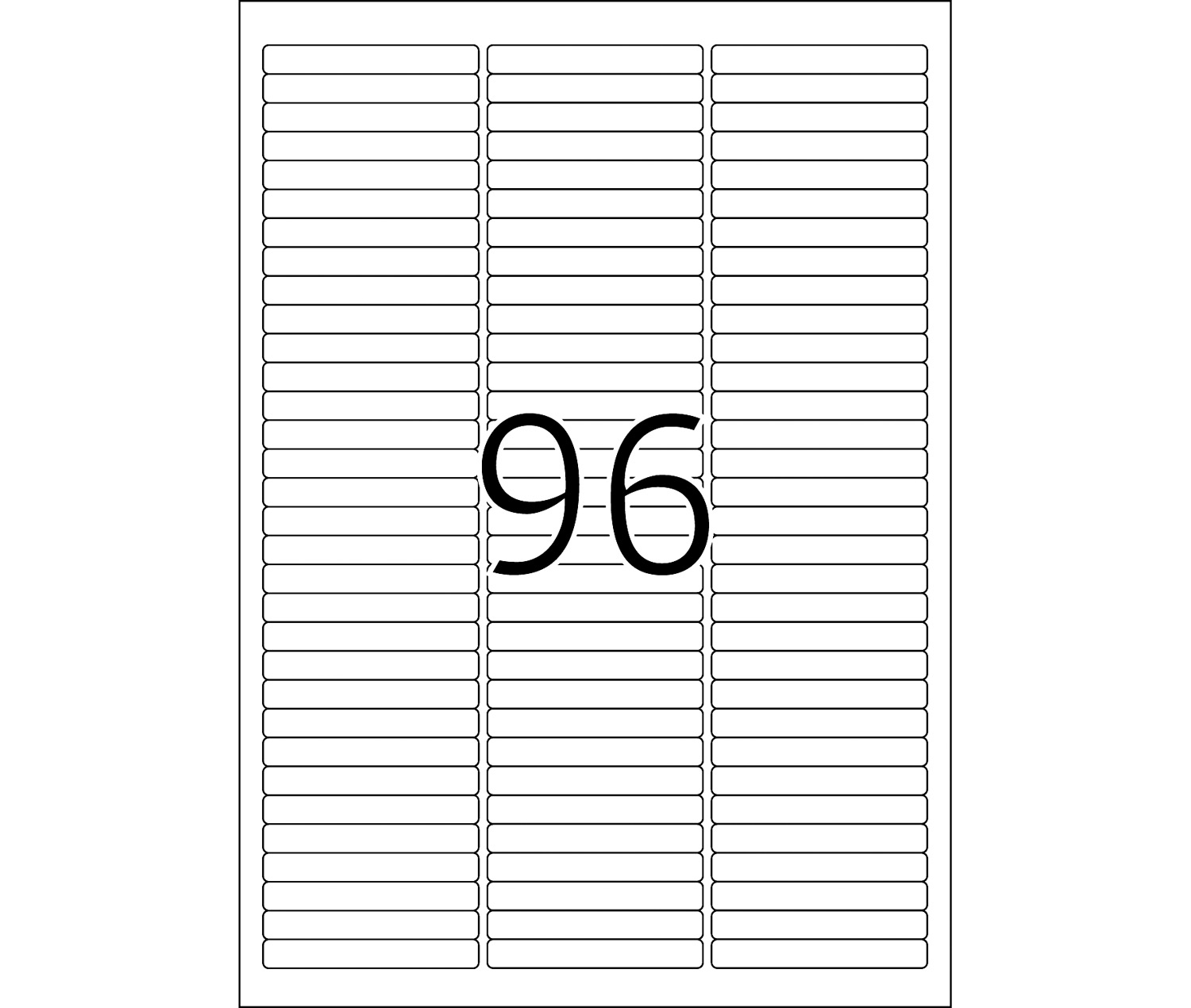 HERMA Etiketten, A4 - 63,5 x 8,5 mm, 25 Blatt, weiß, Movables ®, ablösbar