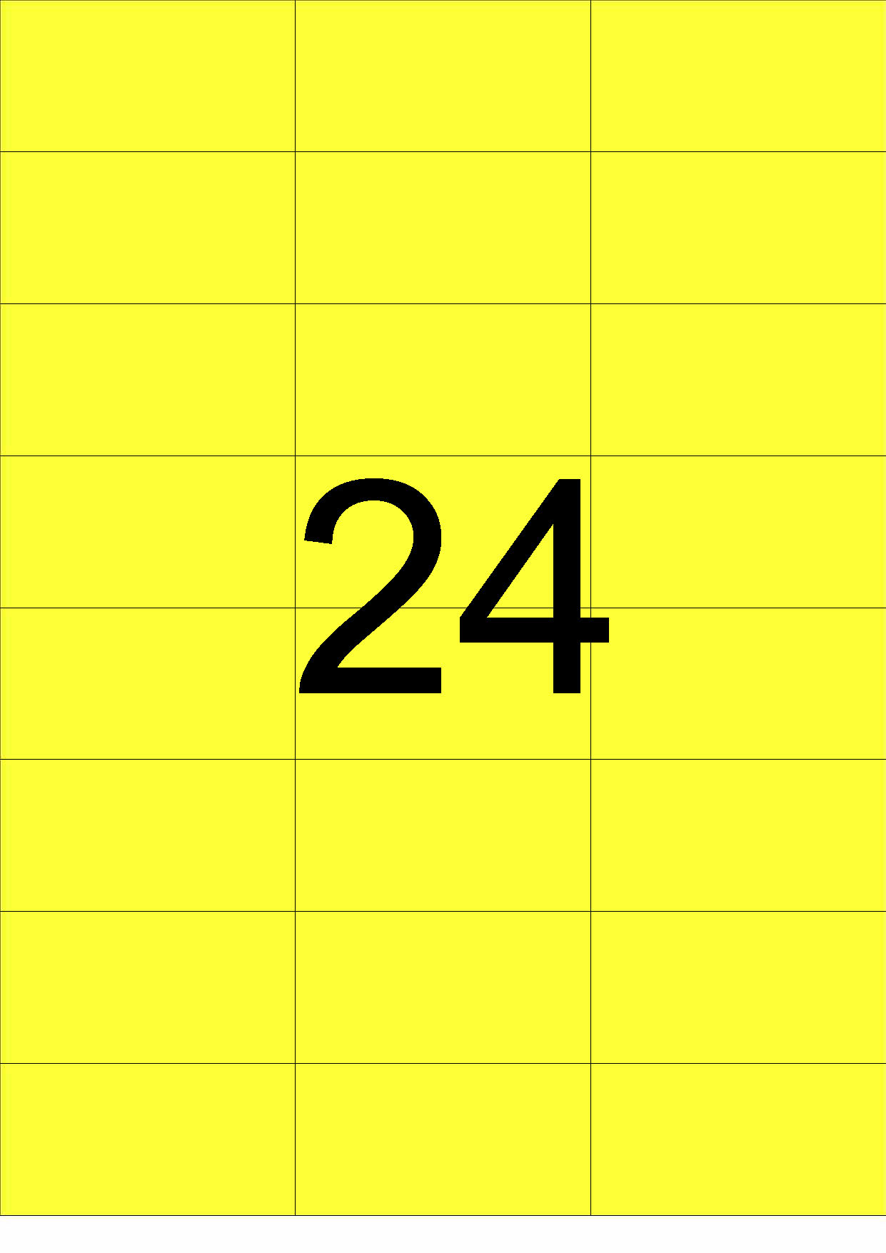 eza-print - A4, farbig - 70,0 x 37,125 mm, 100 Blatt