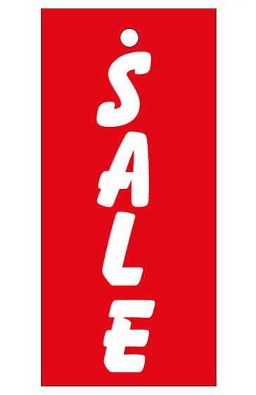 Anhänge-Etikett, "Sale", 28 x 60 mm, rot