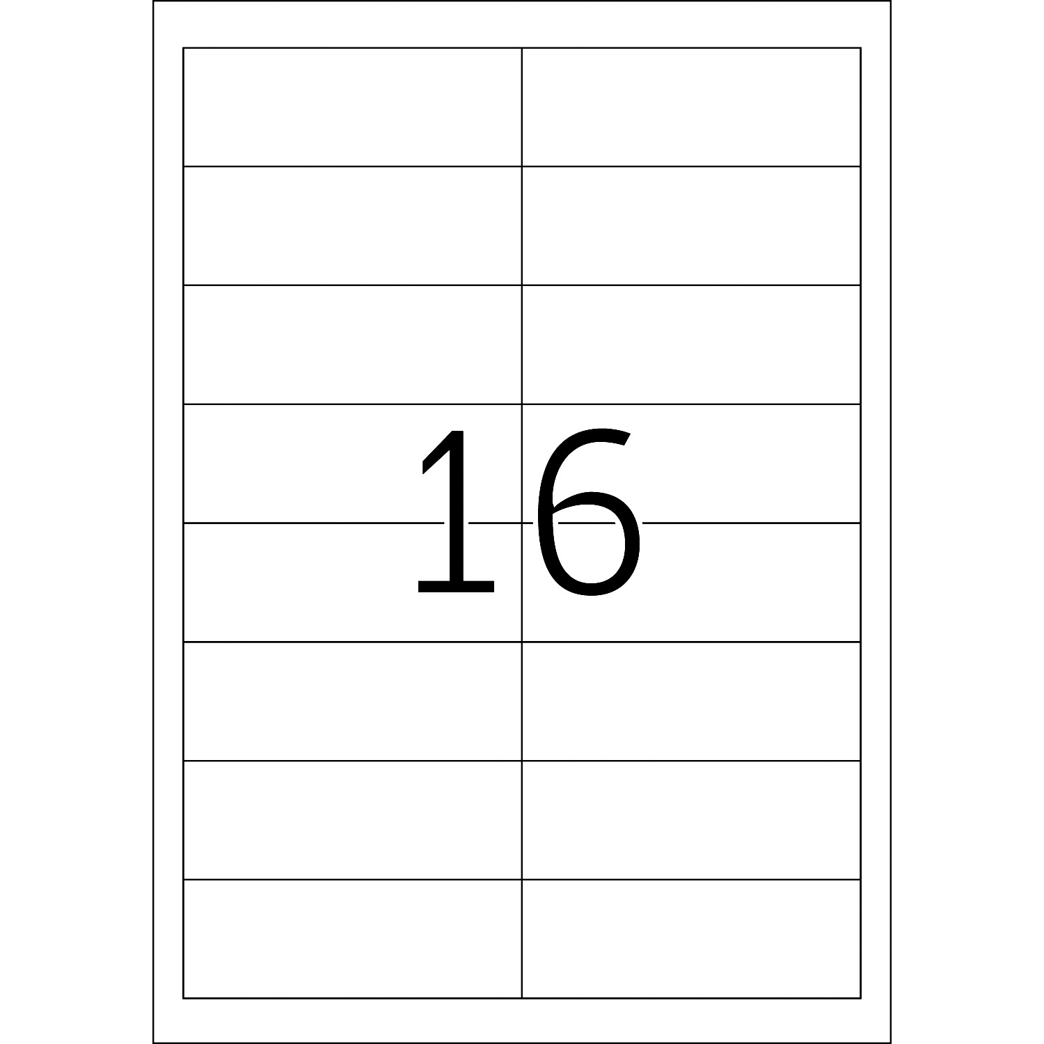 HERMA Etiketten, A4 - 97,0 x 33,8 mm, 100 Blatt, weiß