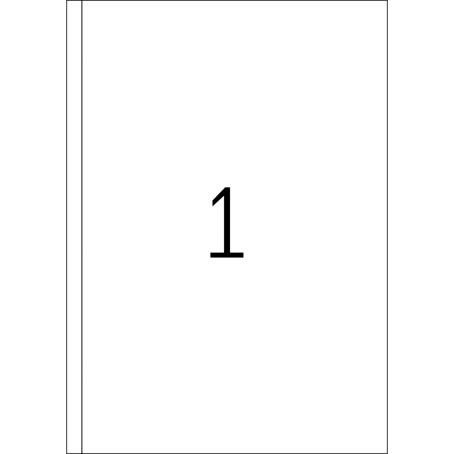 HERMA Etiketten, A4 - 200,0 x 297,0 mm, 100 Blatt, weiß