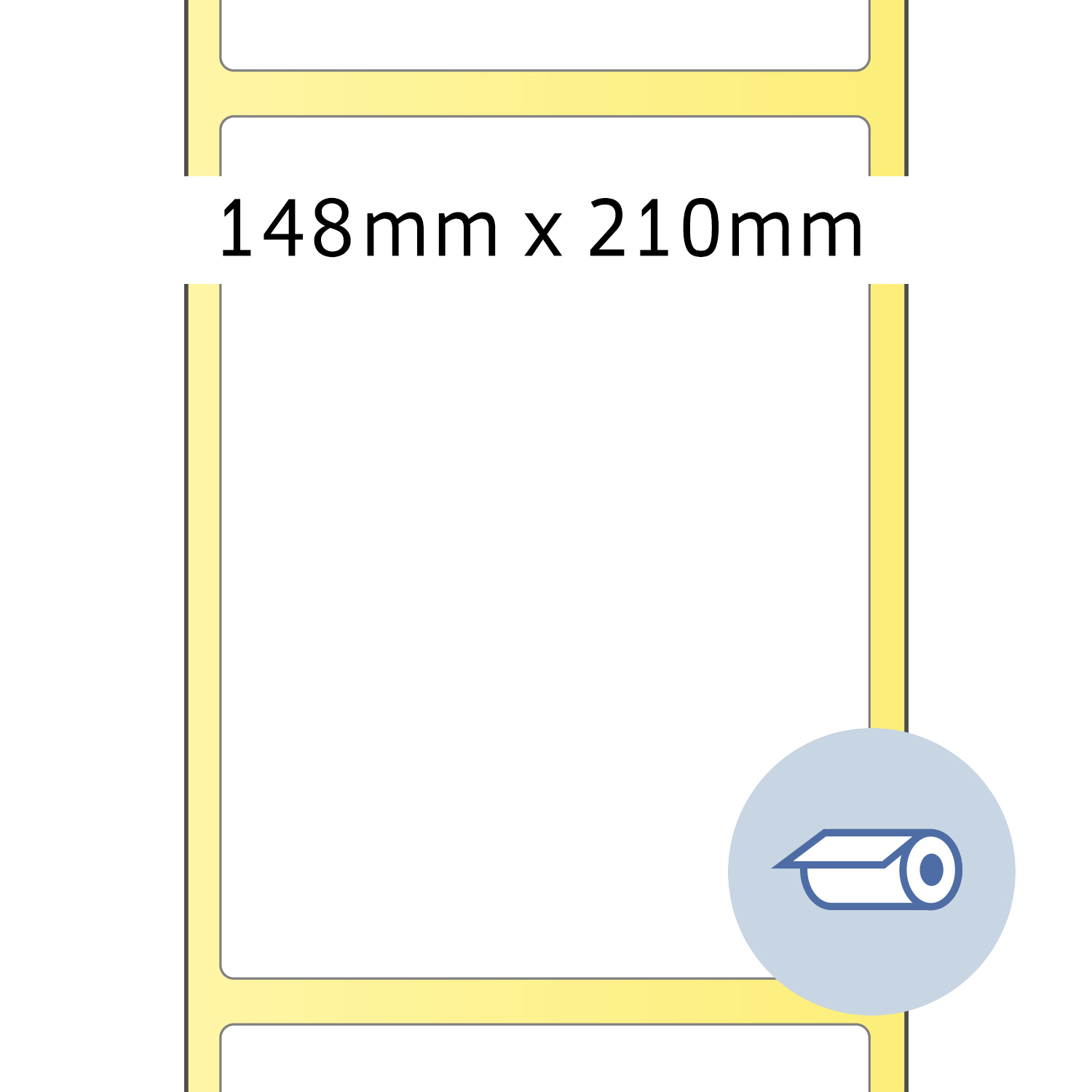 HERMA Rollen-Etiketten, Thermotransfer, 148,5 x 210 mm, weiß seidenmatt