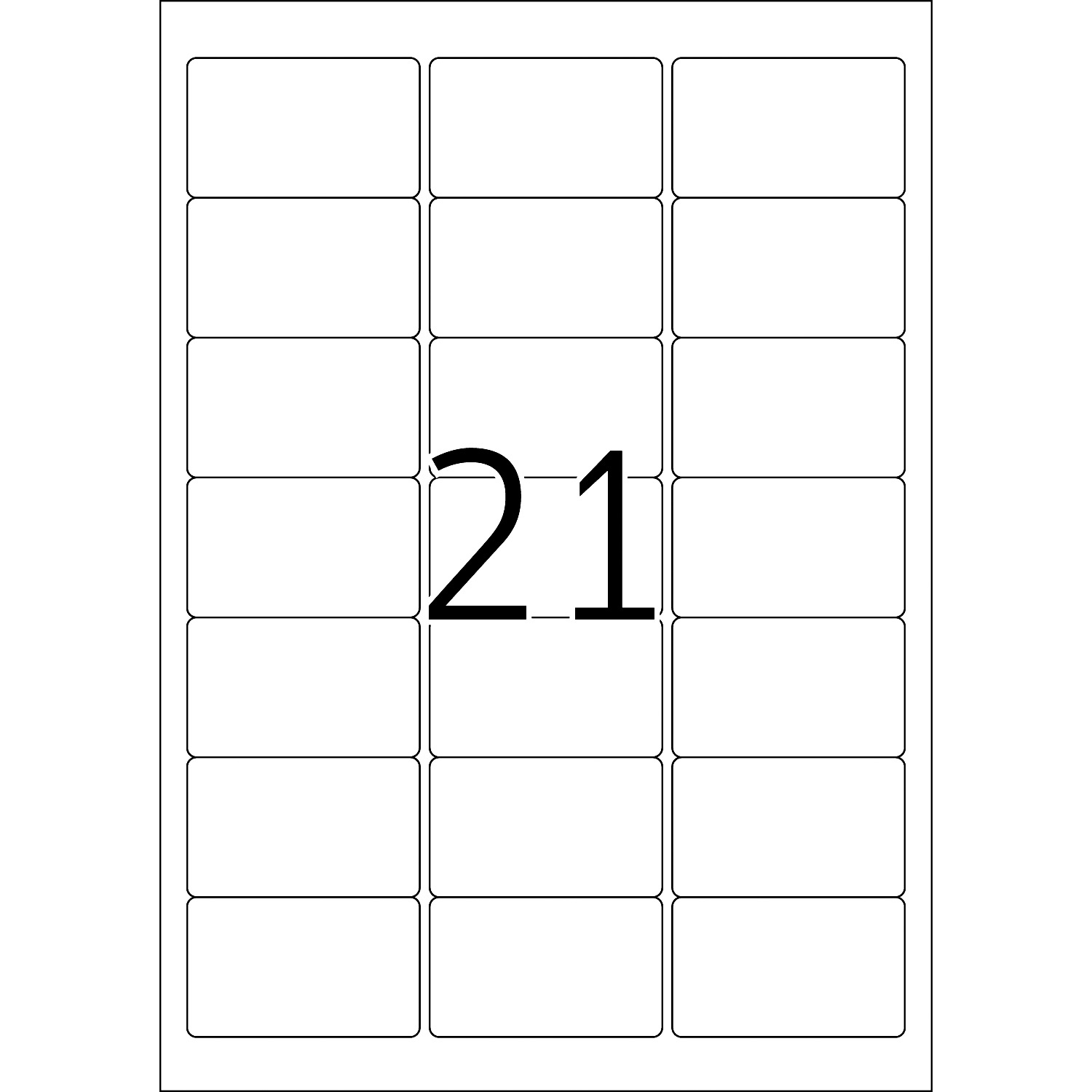 HERMA Etiketten, A4 - 63,5 x 38,1 mm, 10 Blatt, weiß