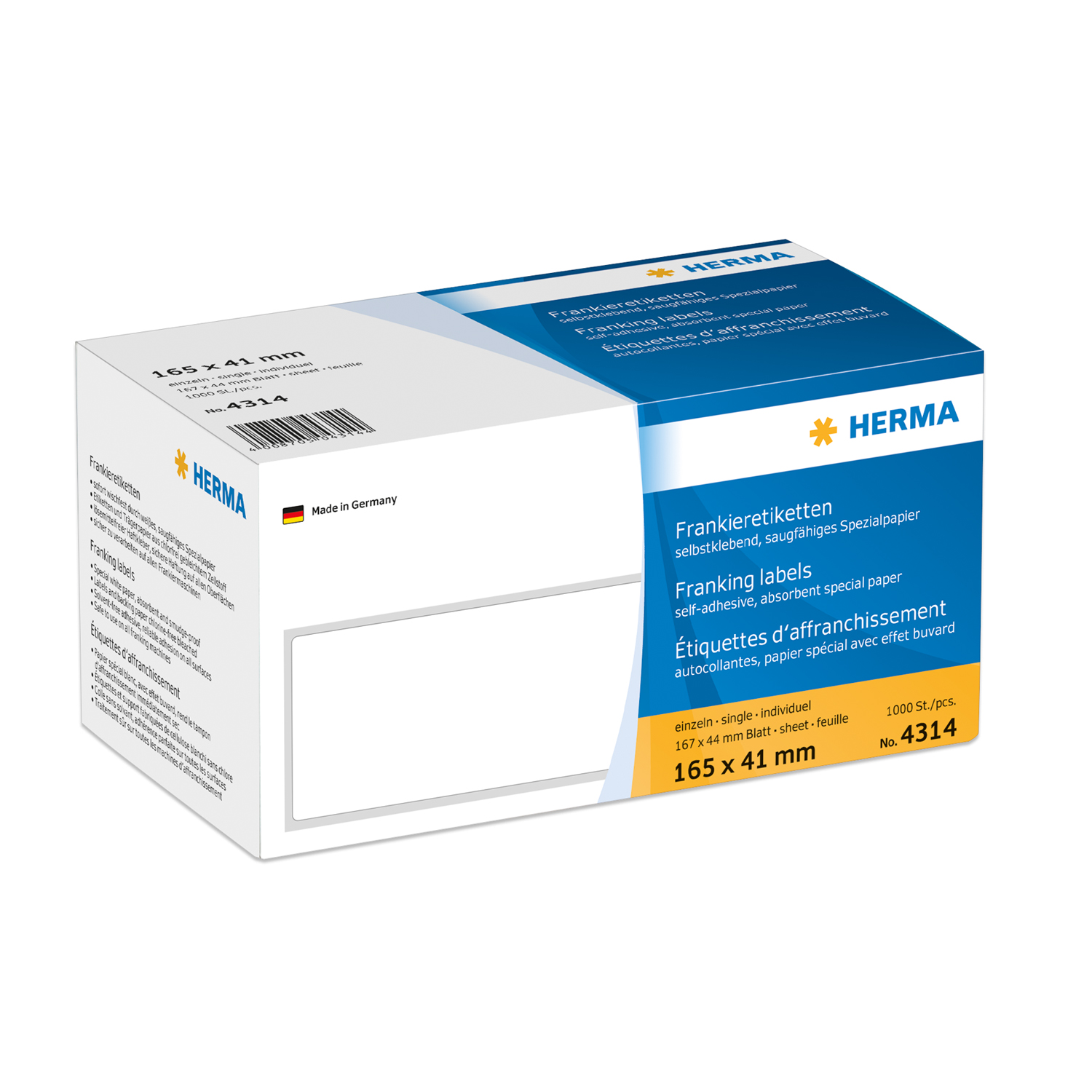 Frankier-Etiketten 167 x 44 mm
