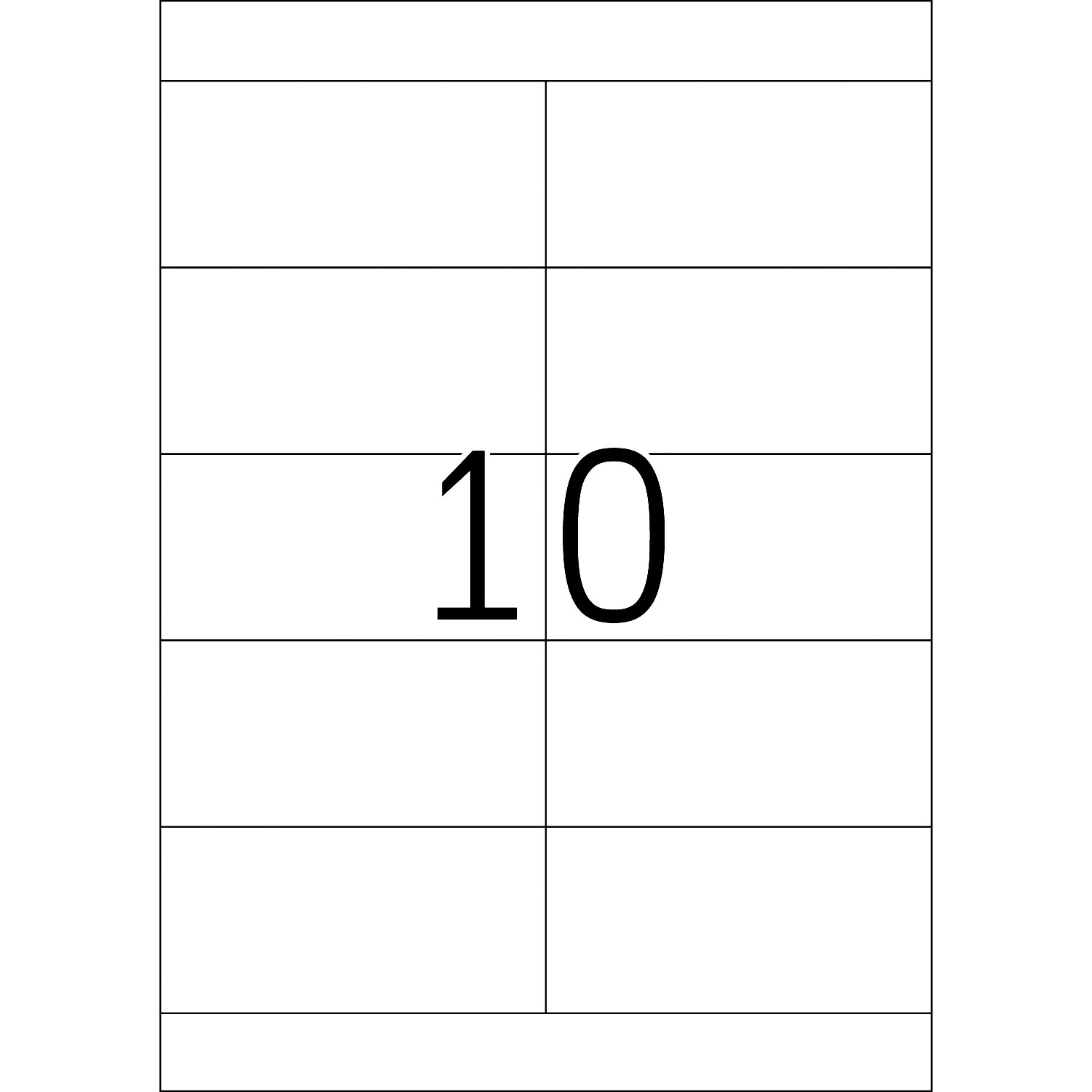 HERMA Etiketten, A4 - 105,0 x 50,8 mm, 100 Blatt, weiß