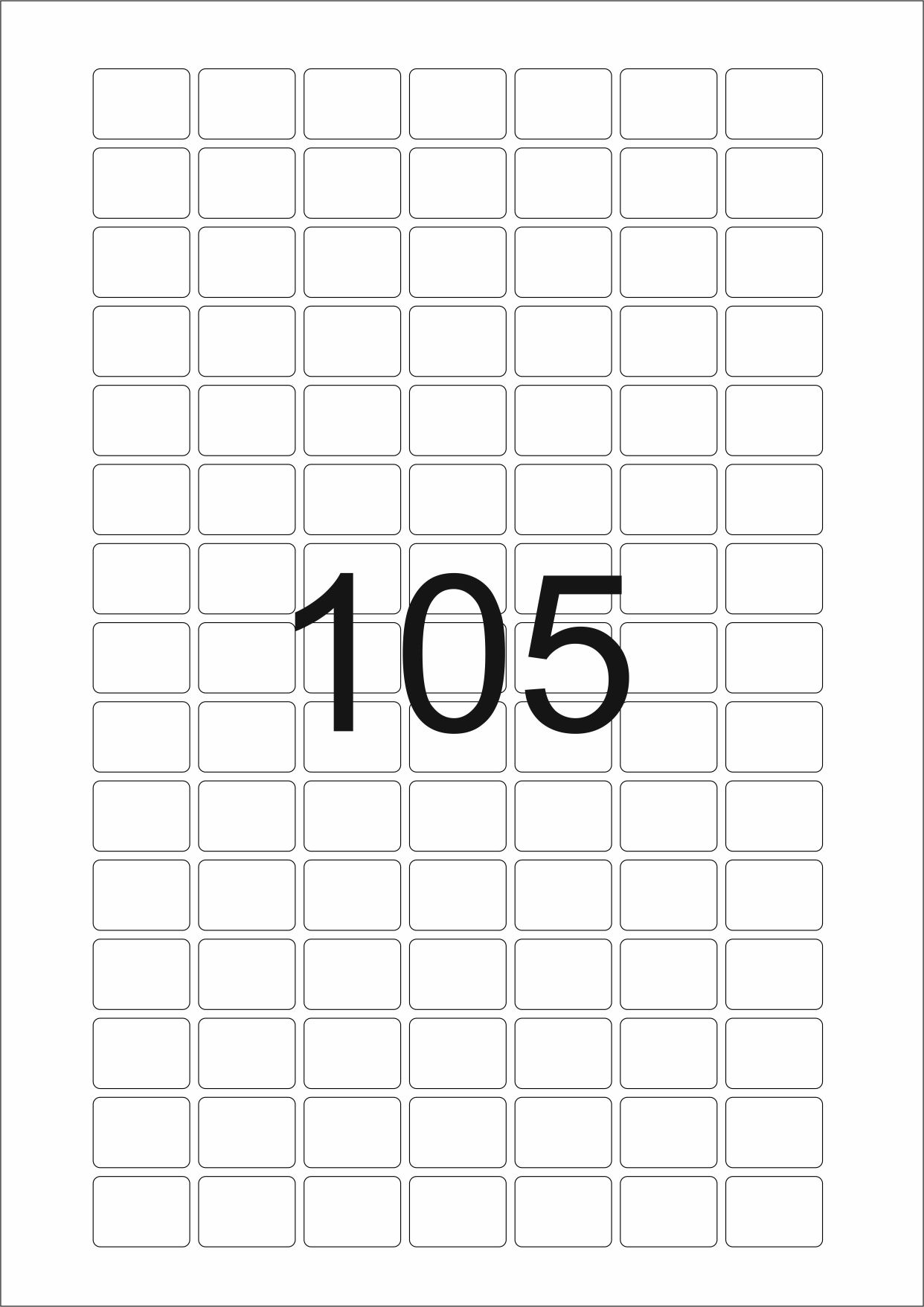 eza-print - A4, weiß - 22,0 x 16,0 mm, 100 Blatt
