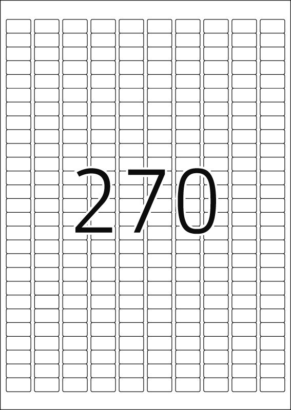 HERMA Etiketten, A4 - 17,8 x 10,0 mm, 25 Blatt, weiß, Movables ®, ablösbar